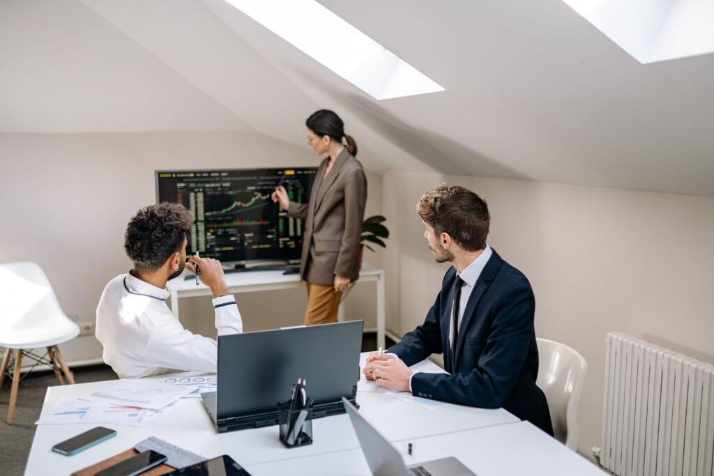 Finance workspace with laptop and financial planning at FineduWise